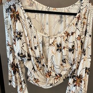 Free people cropped floral top